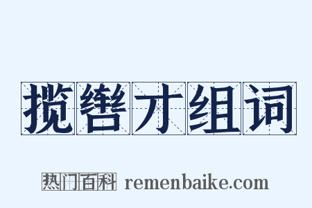 揽辔才组词是什么意思的图片